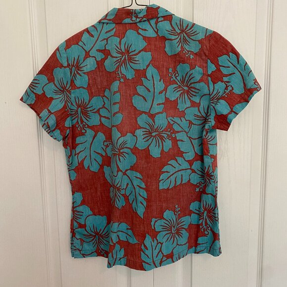 Vintage short-sleeved Hawaiian print shirt - Picture 2 of 10